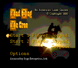 Заставка игры Mad Dog McCree